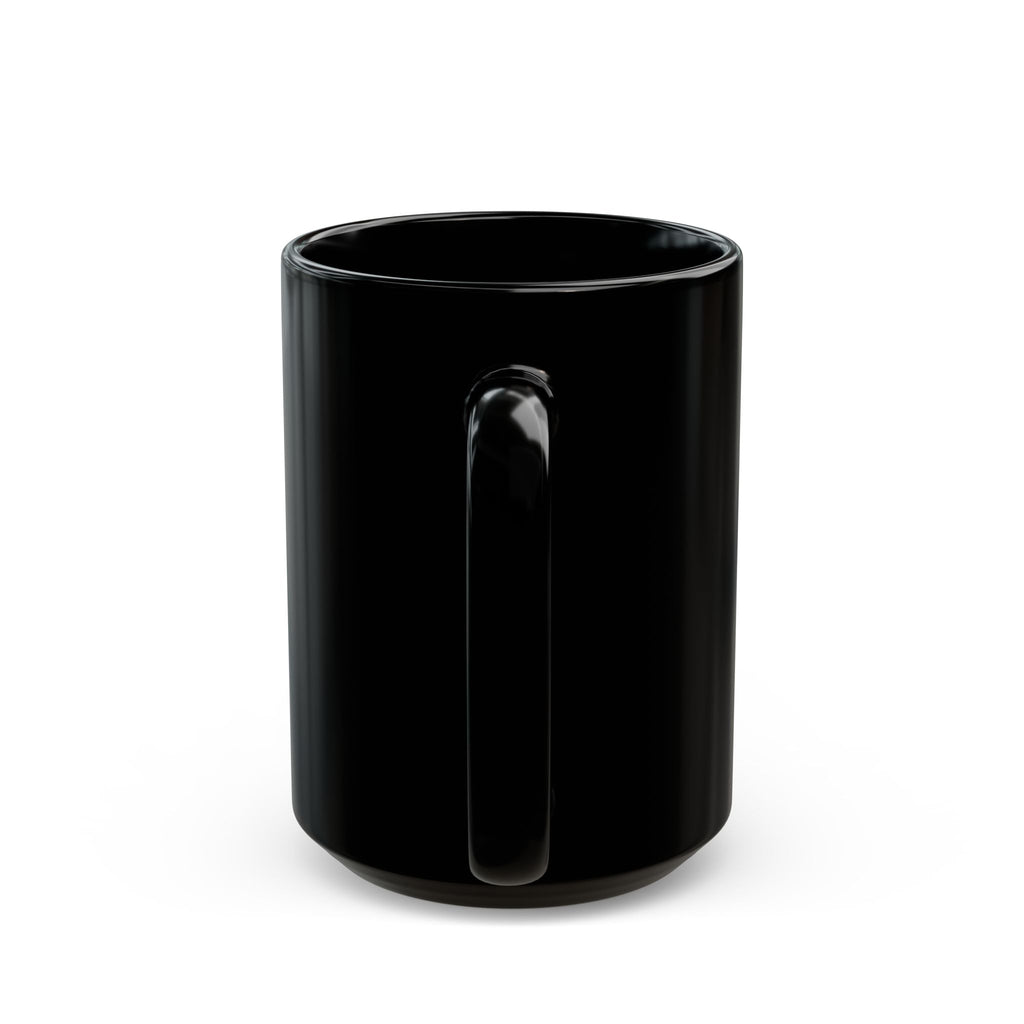 "One-Way Ticket Brewery" Black Ceramic Mug — Graphic