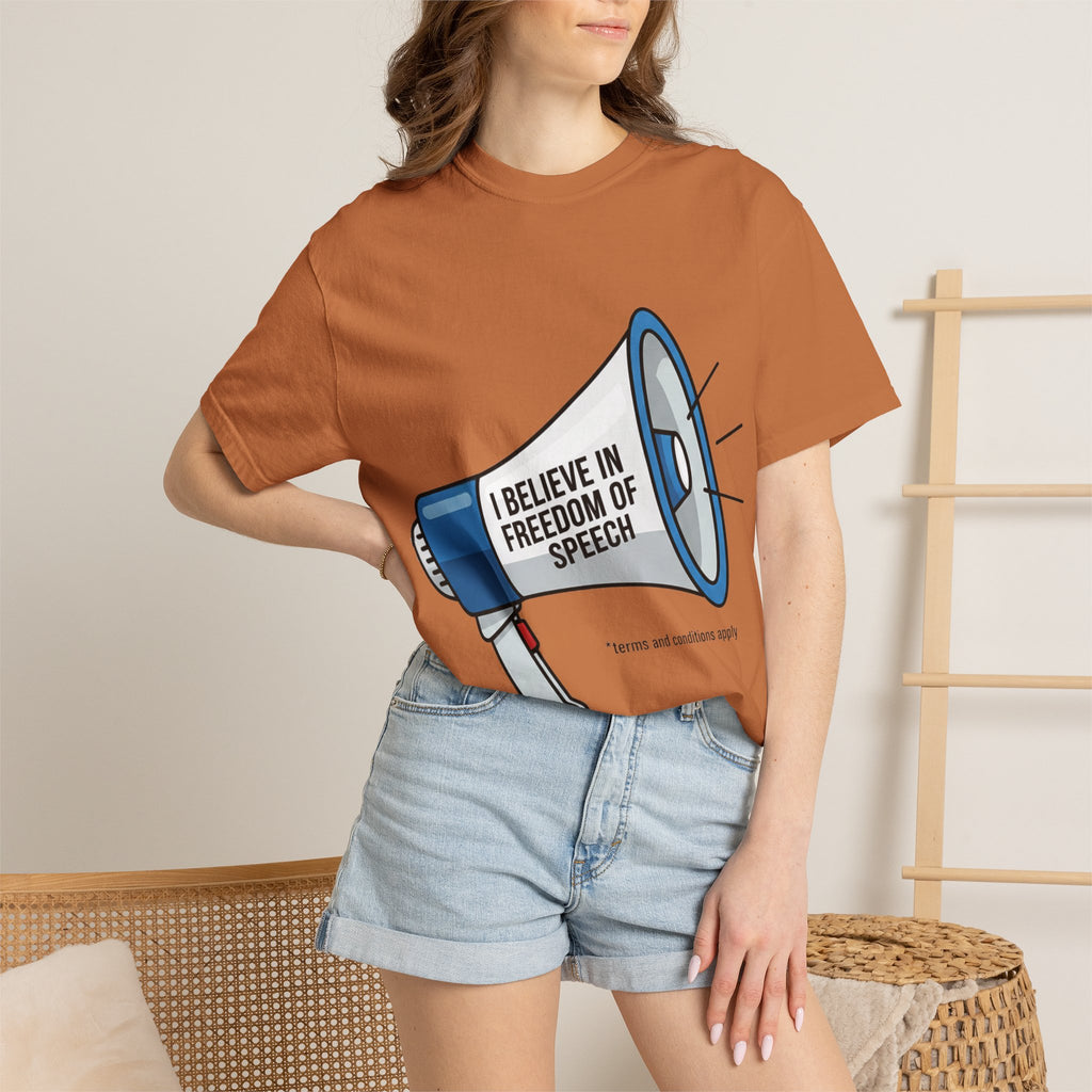 "Freedom of Speech" Unisex Garment-Dyed T-shirt