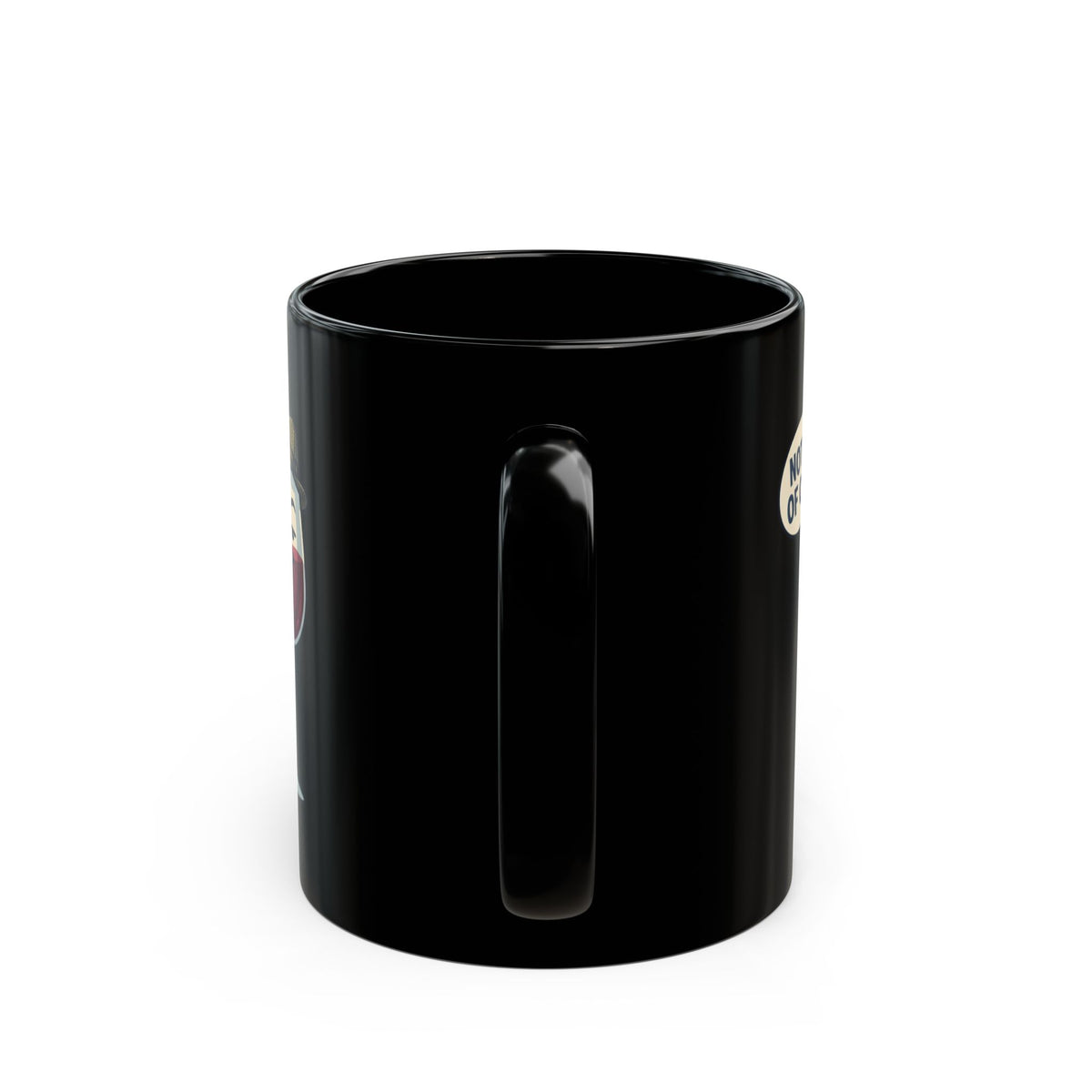 "I Pretend To Understand Wine" Black Ceramic Mug — Graphic