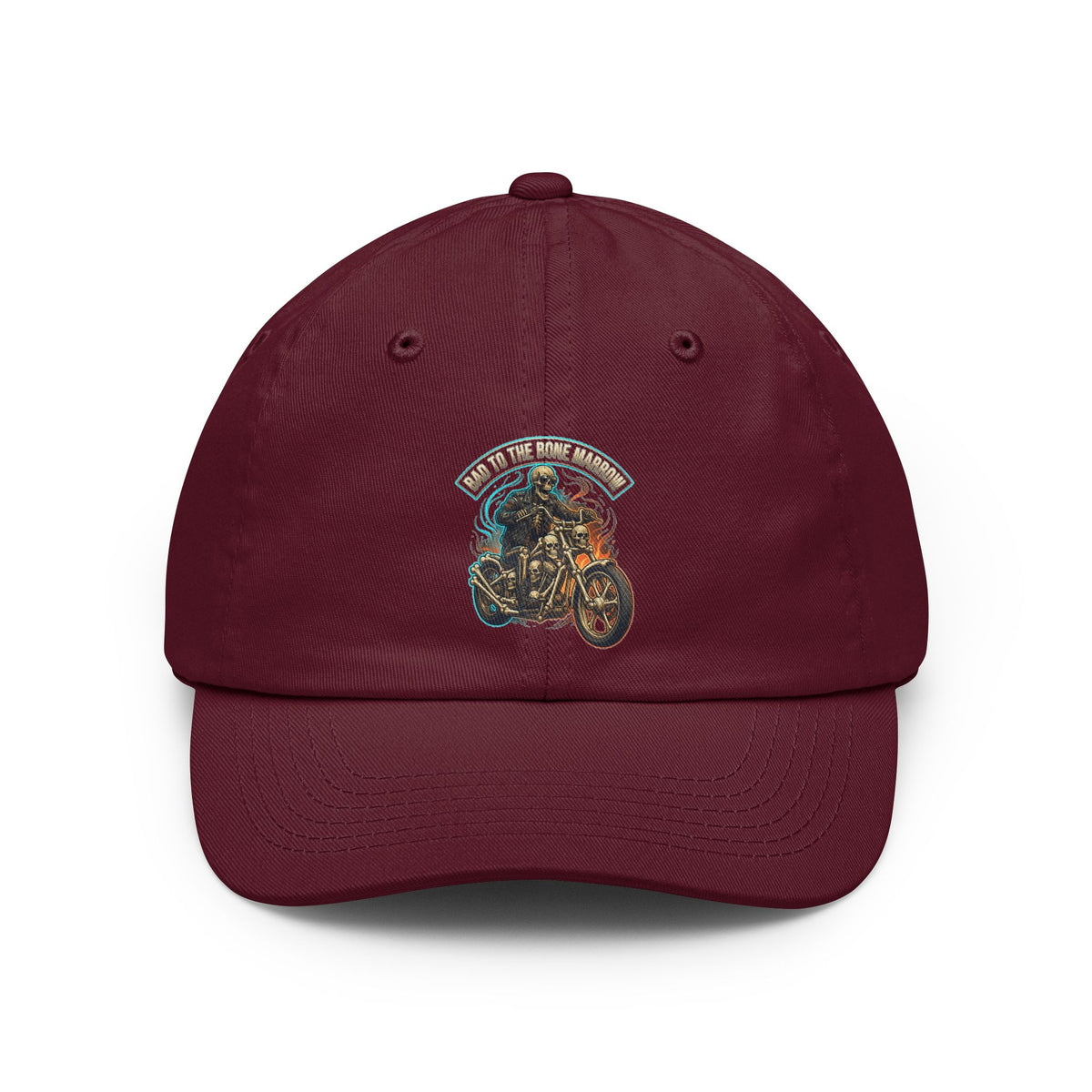 Color: Maroon | Bad to the Bone Marrow Dad Hat