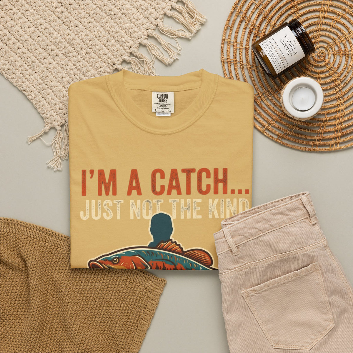 I'm A Catch Unisex Garment-Dyed Tee