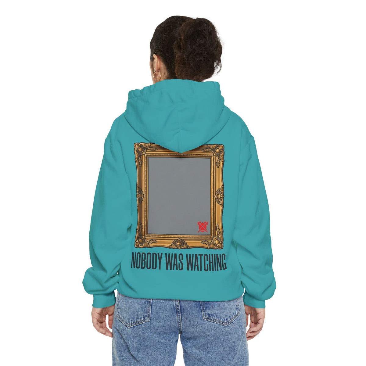 Color: Seafoam | Nobody Was Watching Garment-Dyed Hoodie