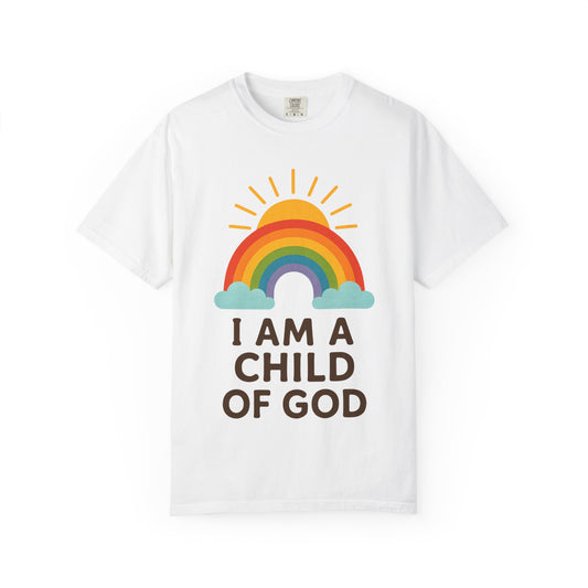Color: White | I Am a Child of God T-Shirt