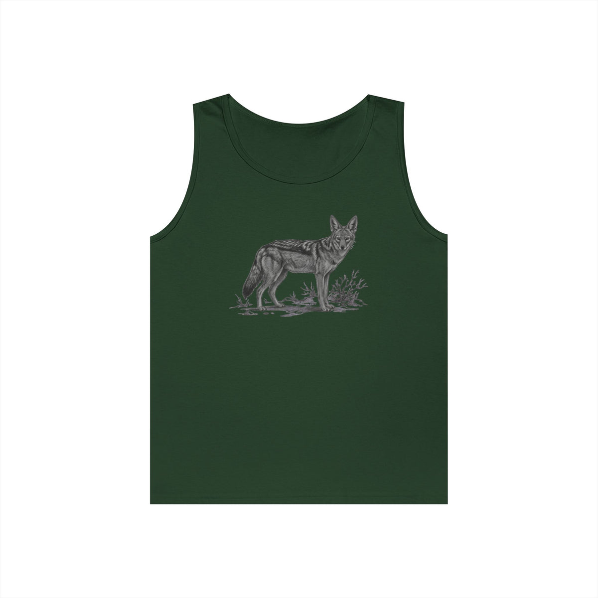 "Pencil Sketch Art Coyote" Tank Top