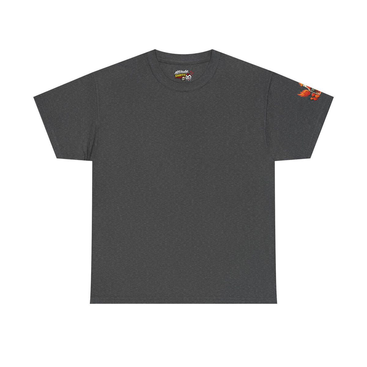 Color: Dark Heather | Burns Coming Out Premium Graphic Tee