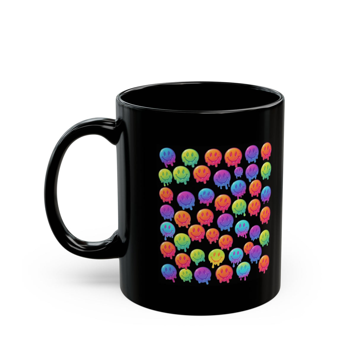 "Melting Hot" Black Ceramic Mug