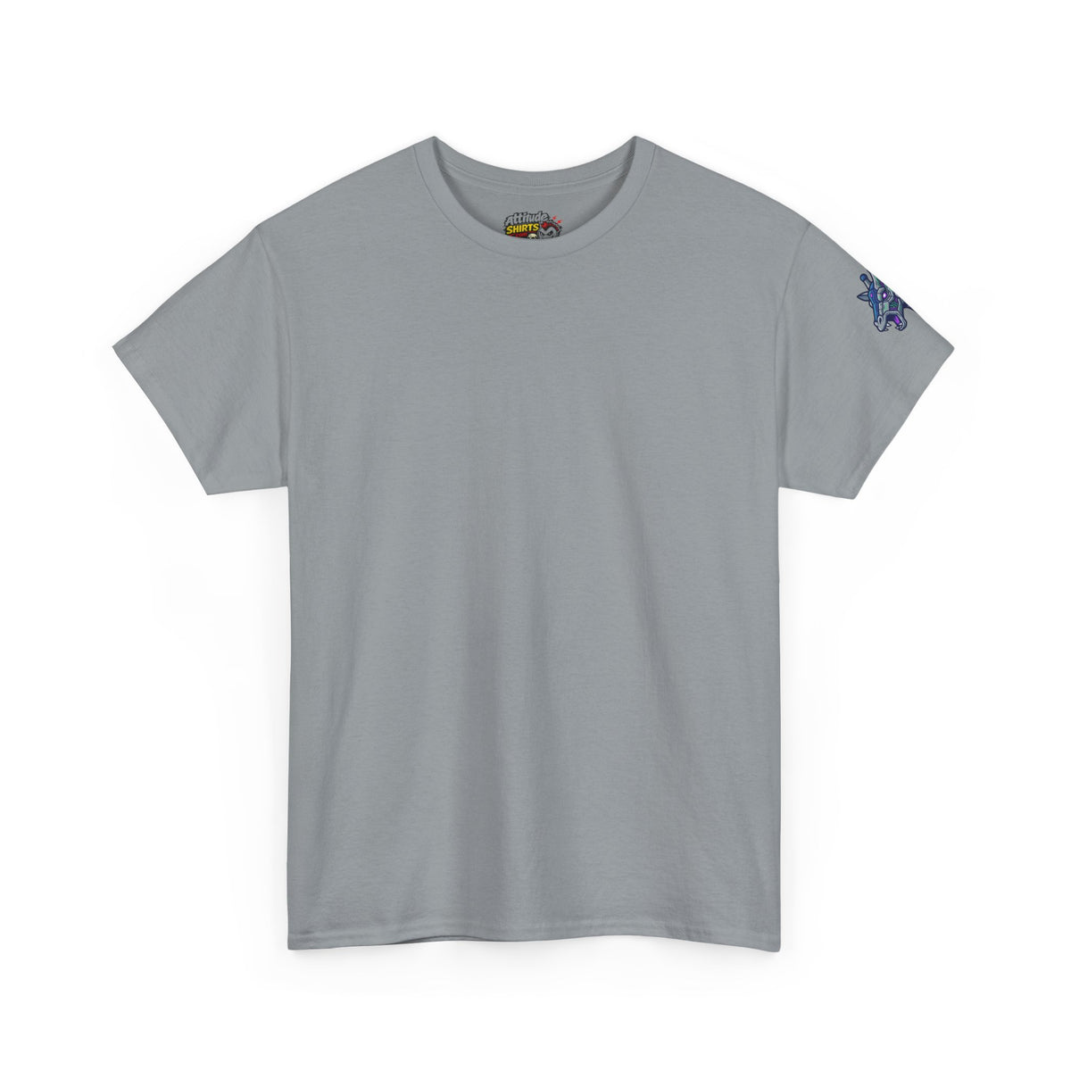 Color: Gravel | Cyber Giraffe Premium Graphic Tee