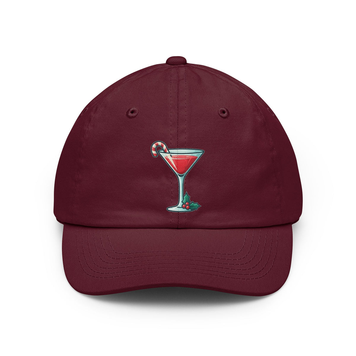 Color: Maroon | Christmas Cheer Dad Hat — Graphic