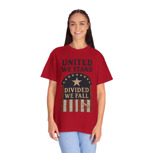 "UNITED WE STAND" Unisex Garment-Dyed T-shirt