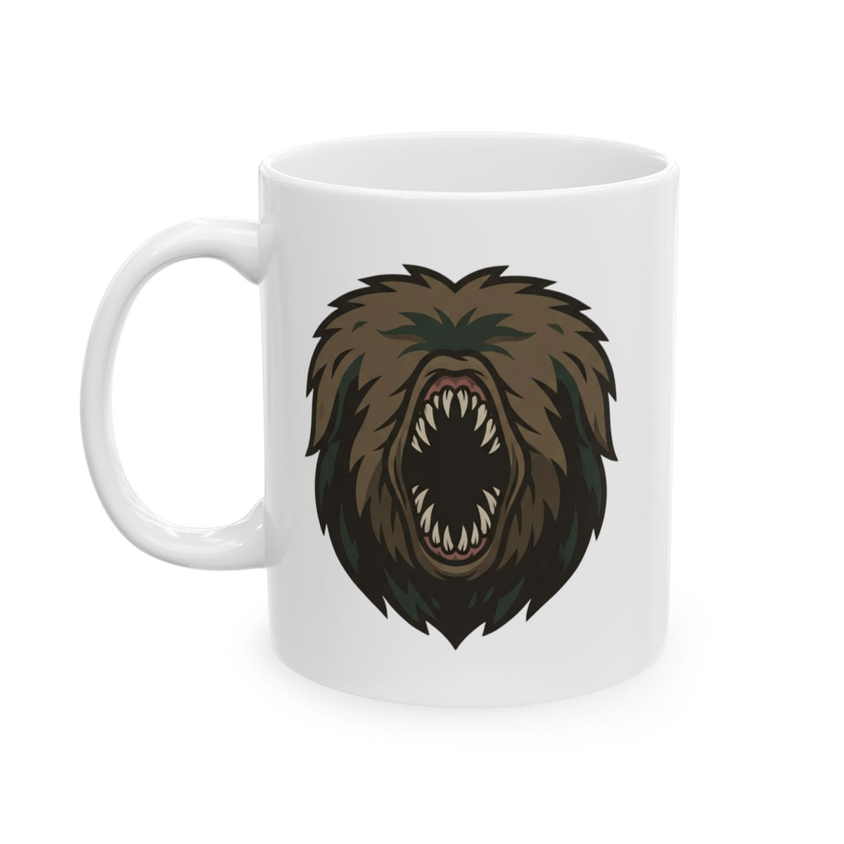 "Mapinguari (Amazon Rainforest)" White Ceramic Mug — Graphic