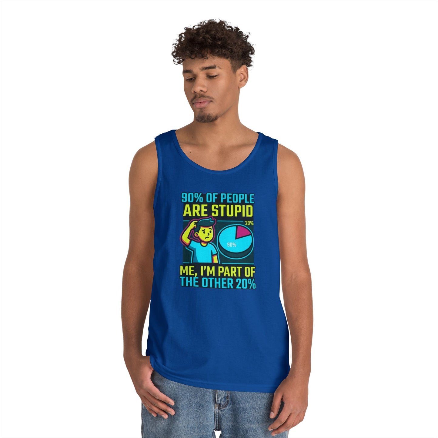 "90% Of People Are Stupid" Tank Top
