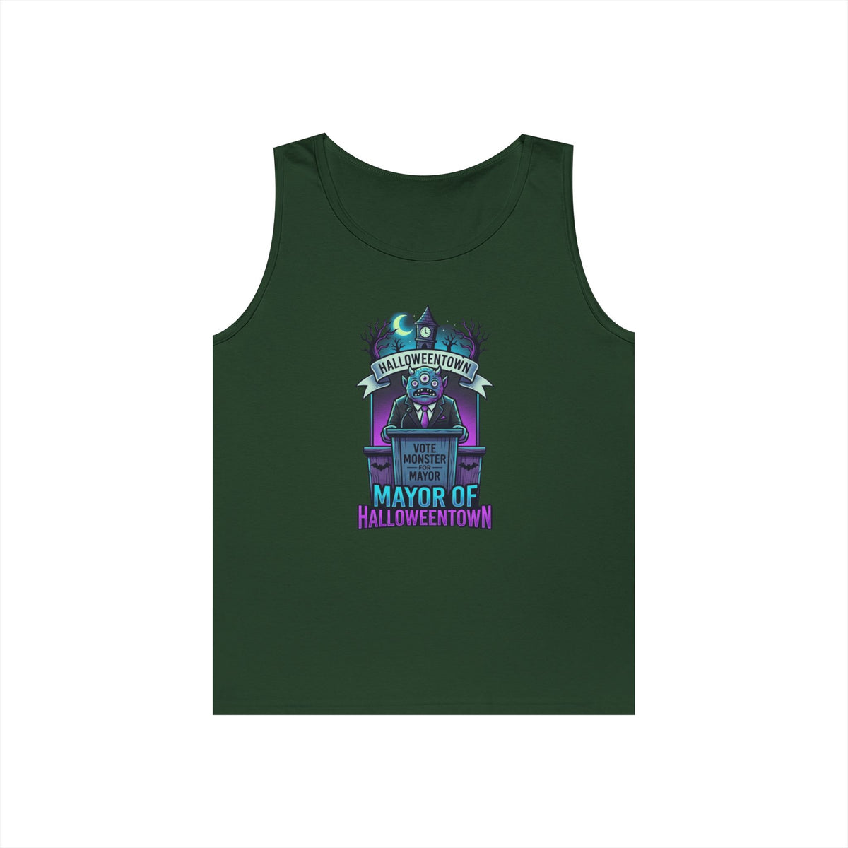 Color: Forest Green | Mayor Of Halloweentown Tank Top