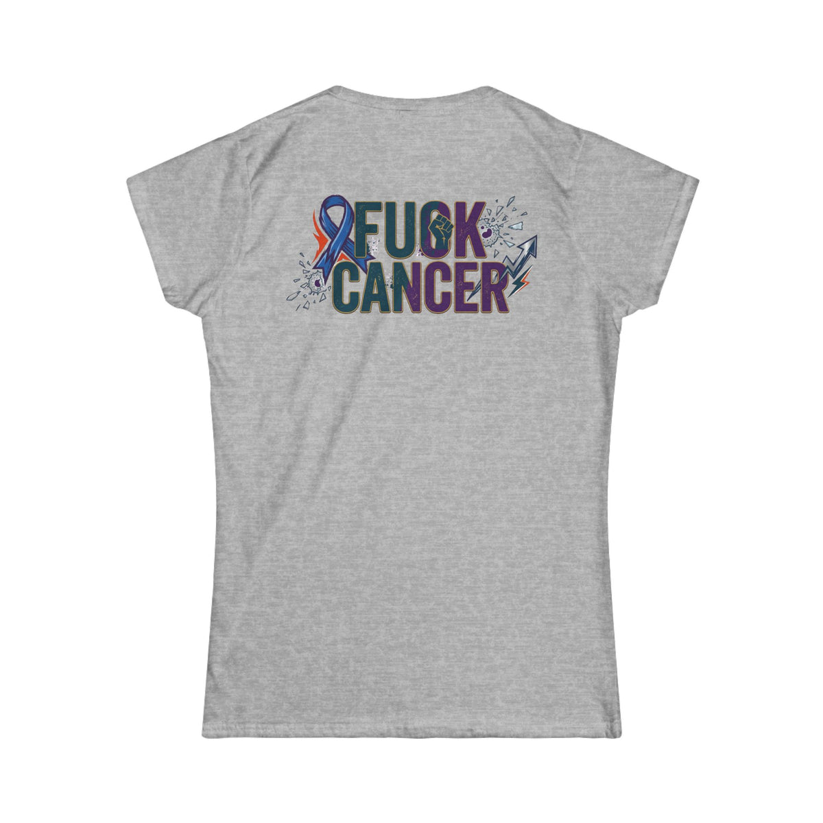 Color: Sport Grey | Fuck Cancer Women's Tee
