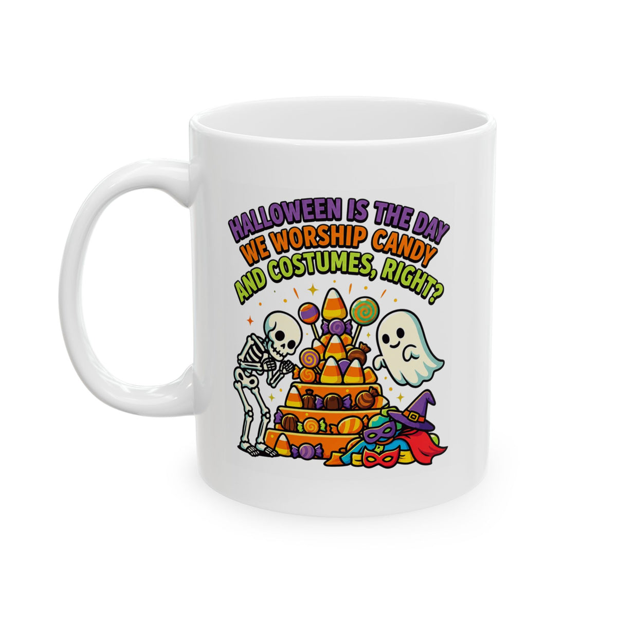 "Worship Candy" White Ceramic Mug