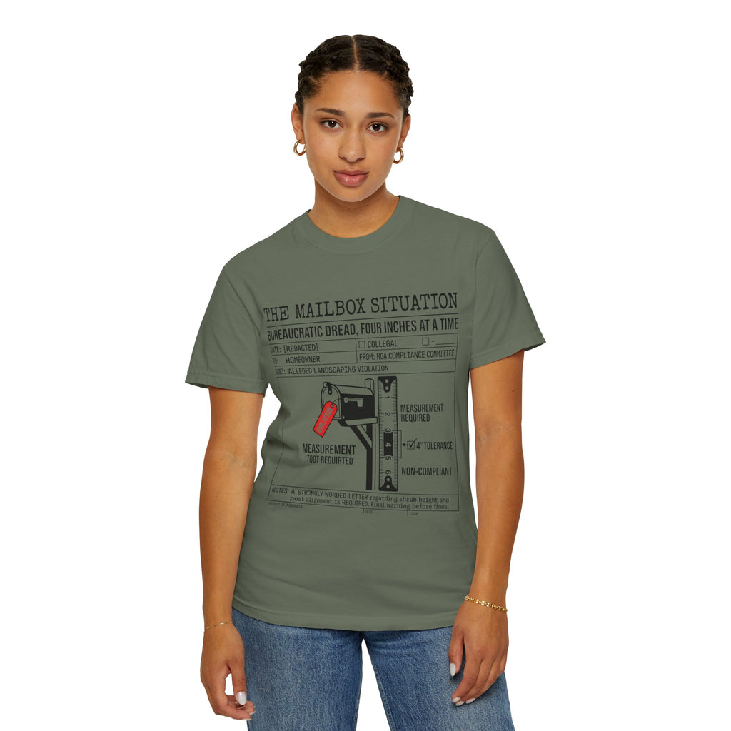 "Mailbox Situation" Unisex Garment-Dyed Tee
