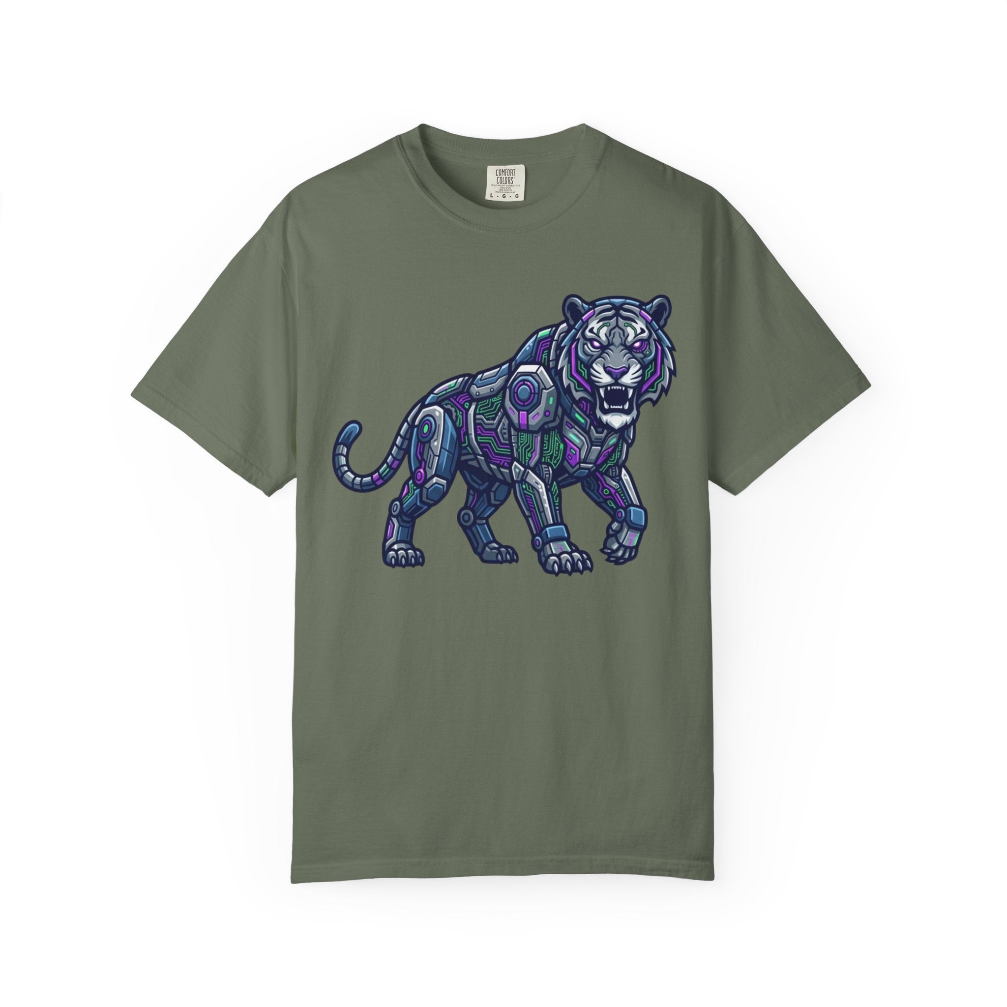 "Cyber Tiger" Unisex Garment-Dyed Tee