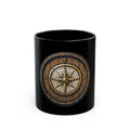 "Barrel & Compass Brewing" Black Ceramic Mug — Graphic