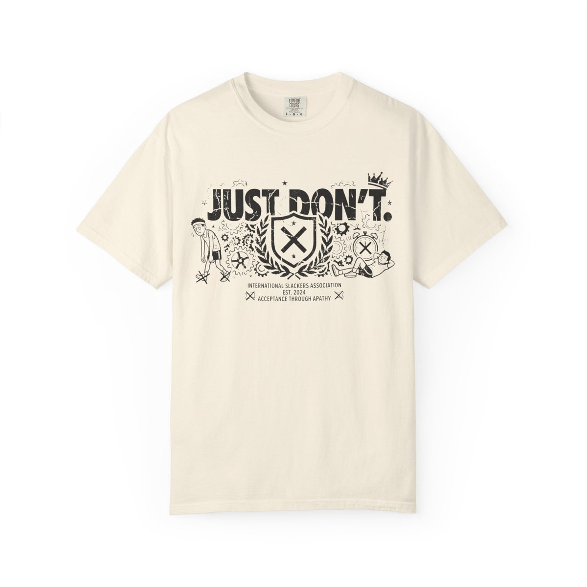 Color: Ivory | The Anti-Motivational Manifesto | Garment-Dyed Tee — AttitudeShirts