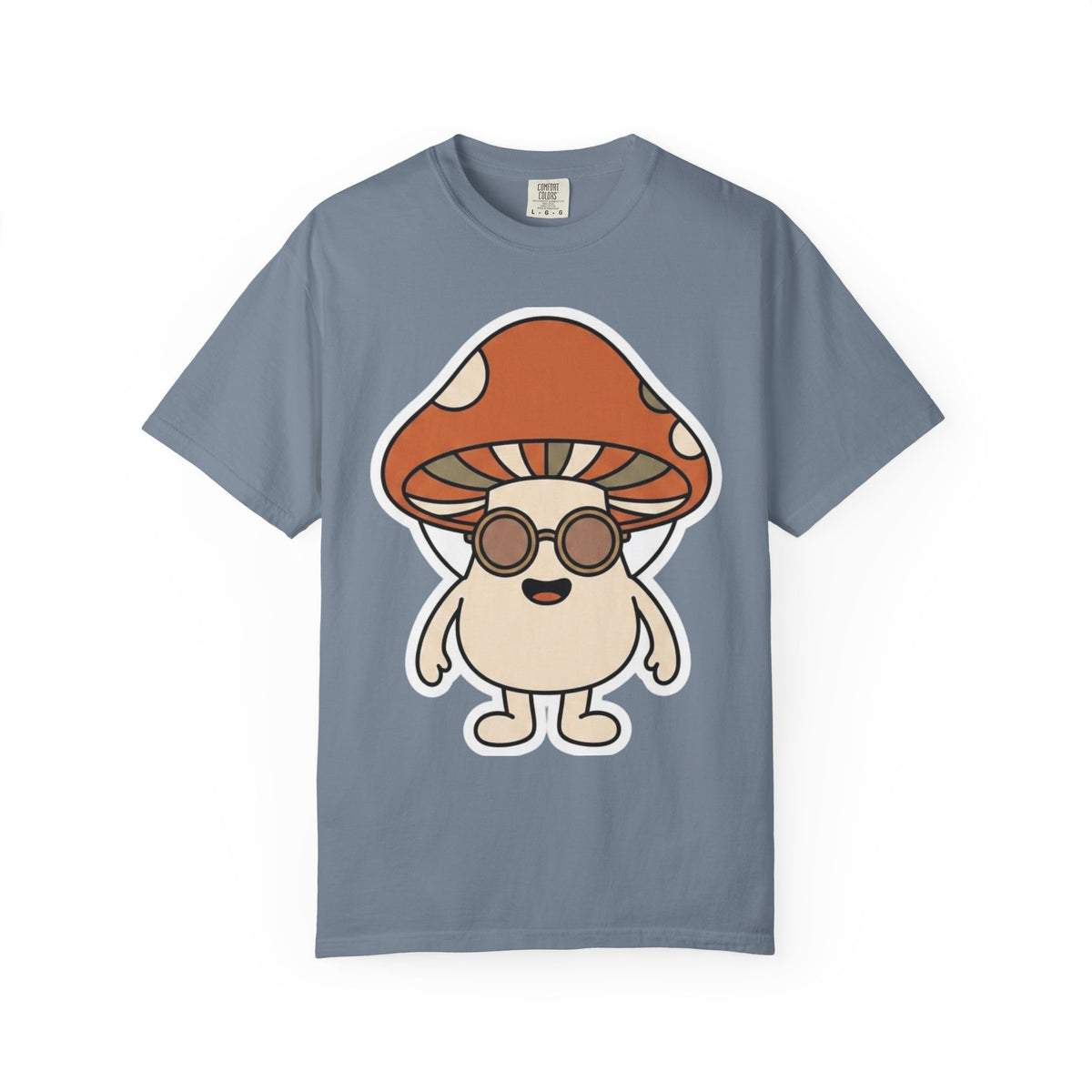 Color: Blue Jean | Shroom Man Unisex Garment-Dyed Tee