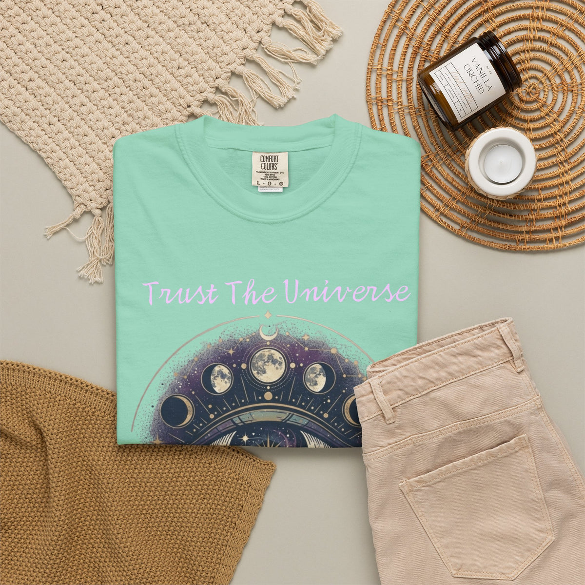 "Trust the Universe" Unisex Garment-Dyed Tee