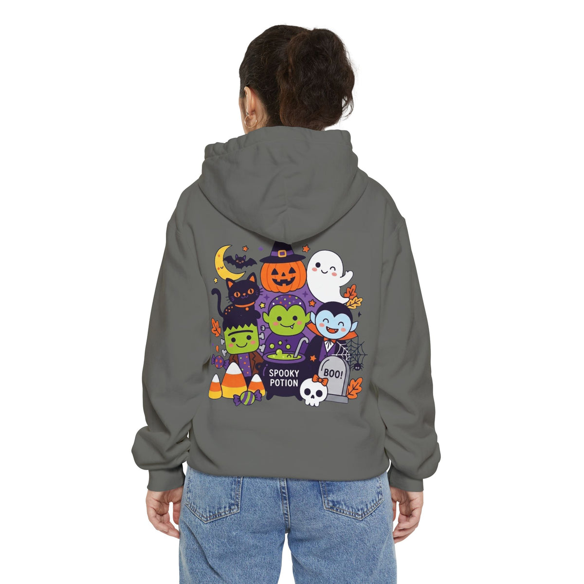 Color: Grey | Spooky Potion Garment-Dyed Hoodie