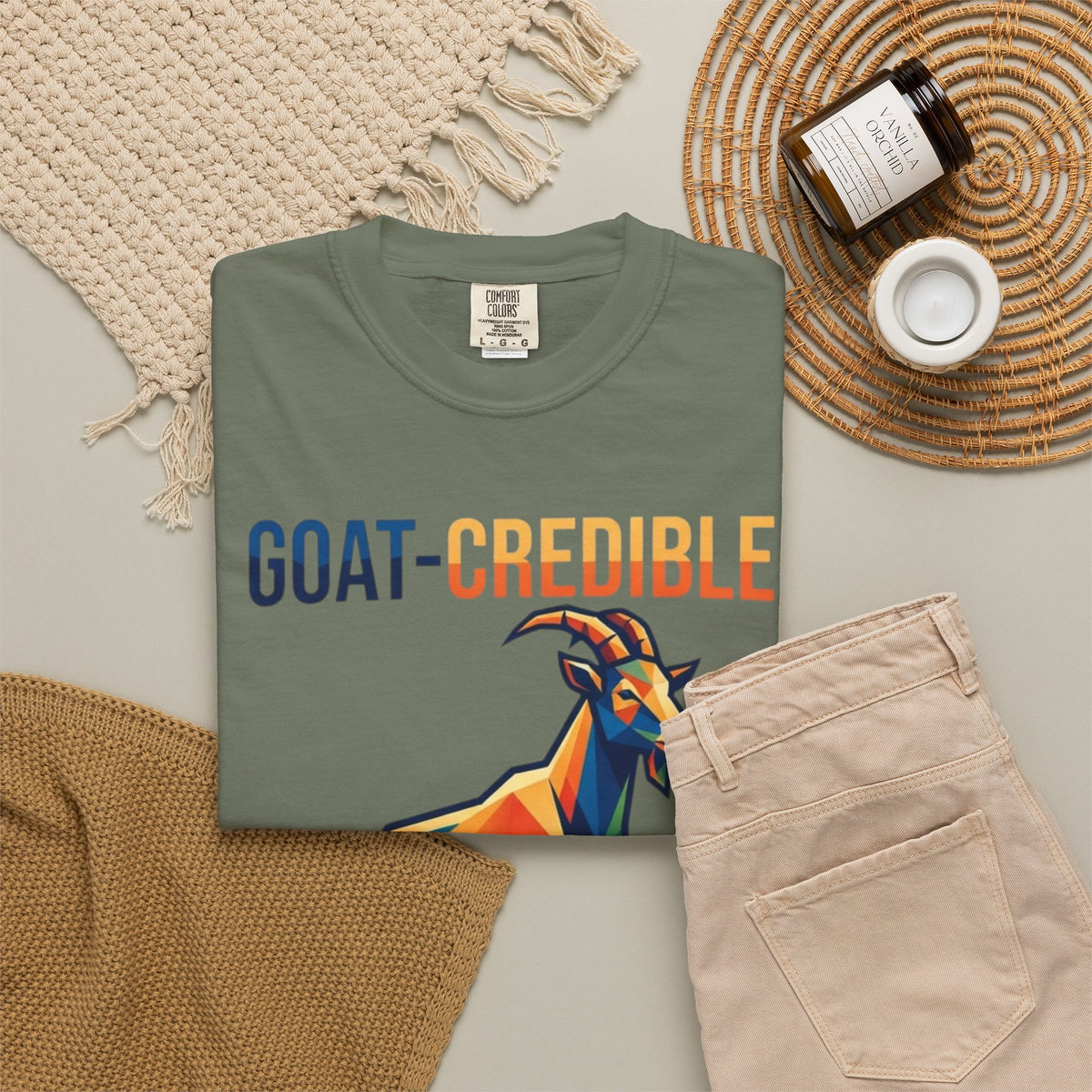 "Goat Credible" Unisex Garment-Dyed Tee
