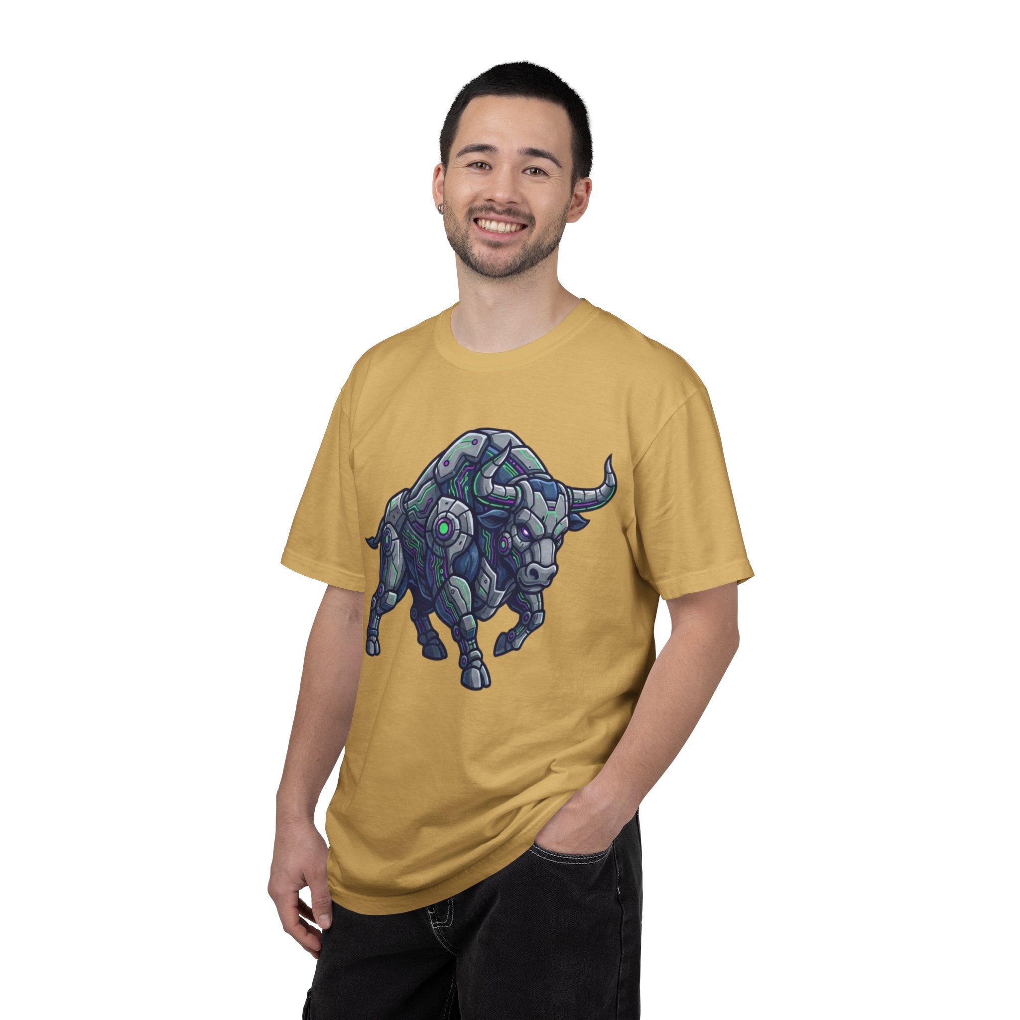 "Cyber Bull" Unisex Garment-Dyed Tee
