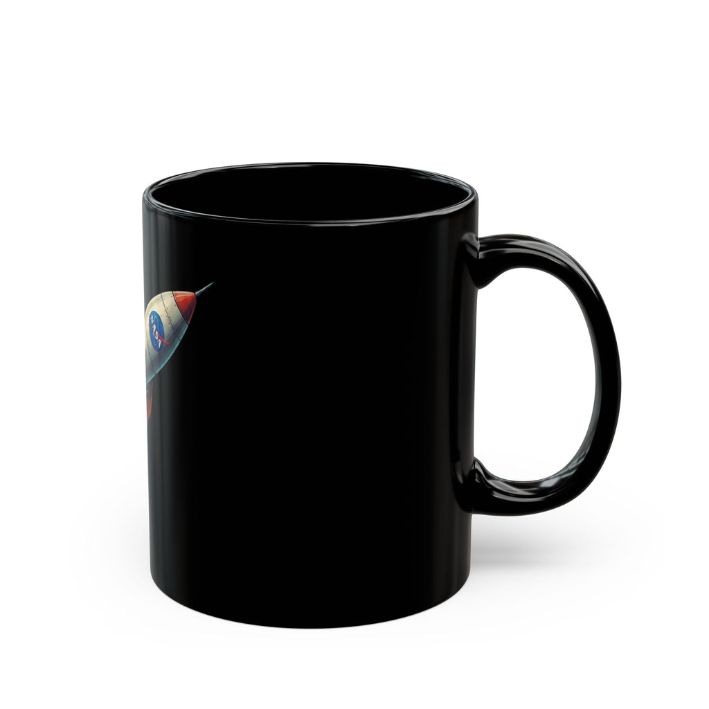 "Mars 2 Day Shipping" Black Ceramic Mug — Graphic