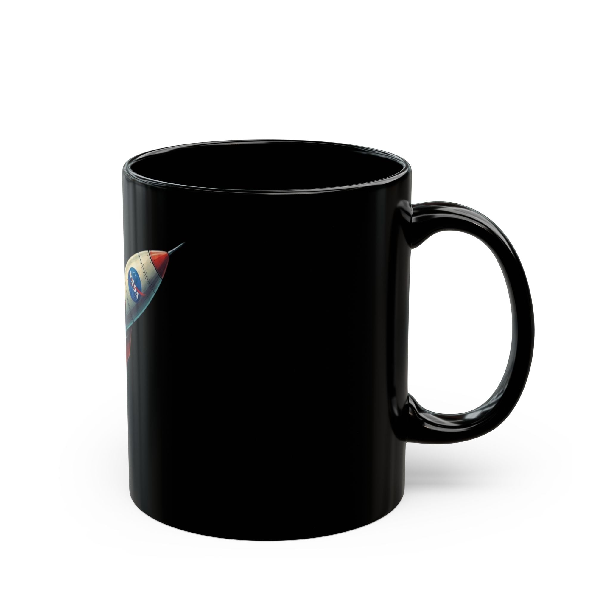 "Mars 2 Day Shipping" Black Ceramic Mug — Graphic