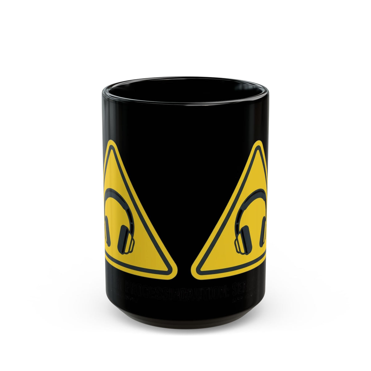 "Sensory At Capacity" Black Ceramic Mug