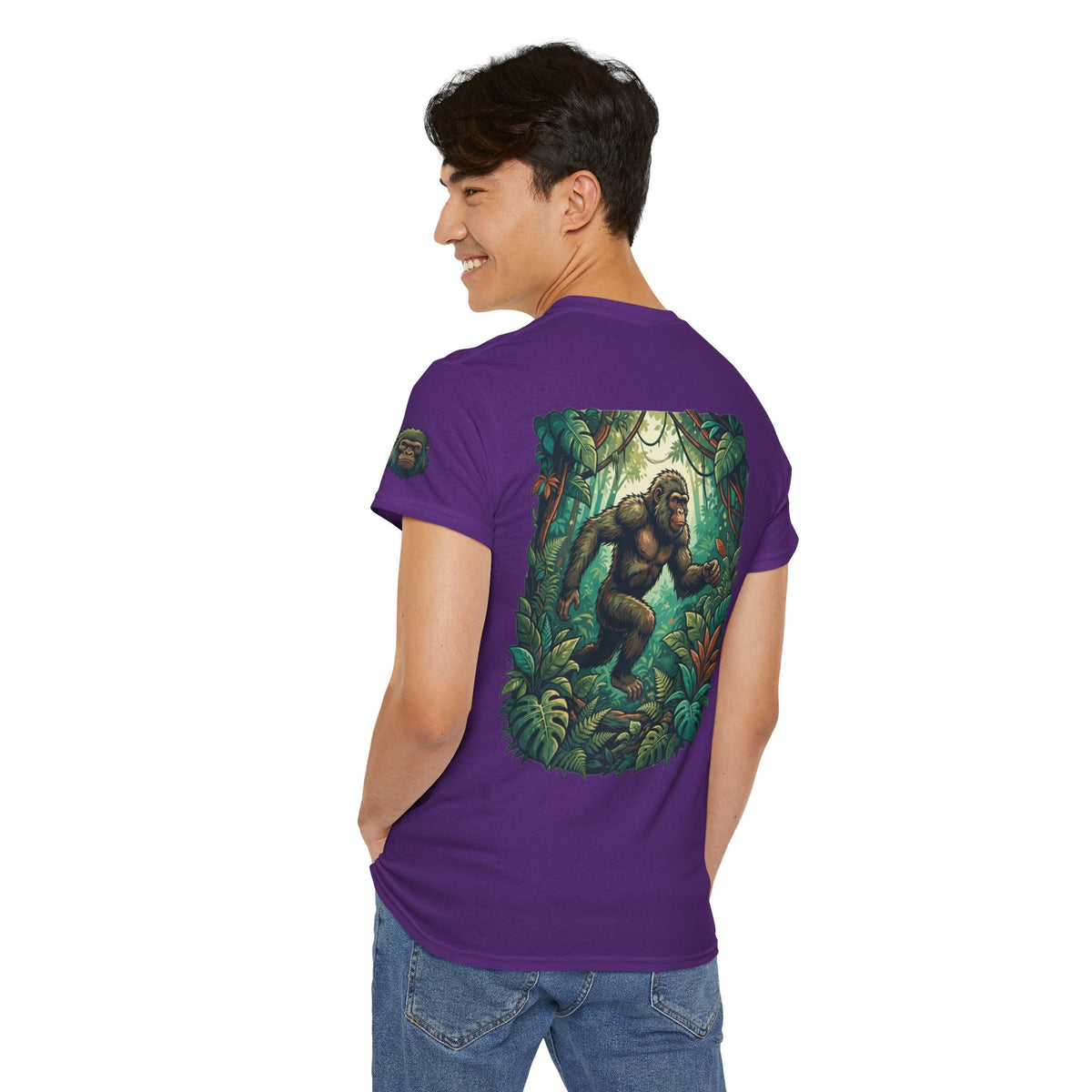 Color: Purple | The Bukit Timah Monkey Man (Singapore) Premium Graphic Tee