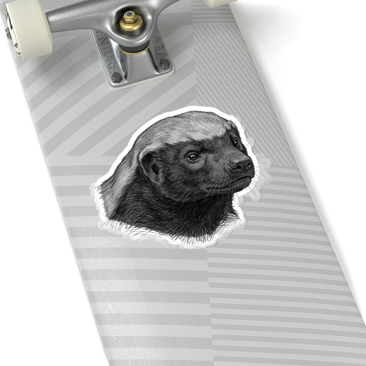 "Pencil Sketch Art Honey Badger" Sticker