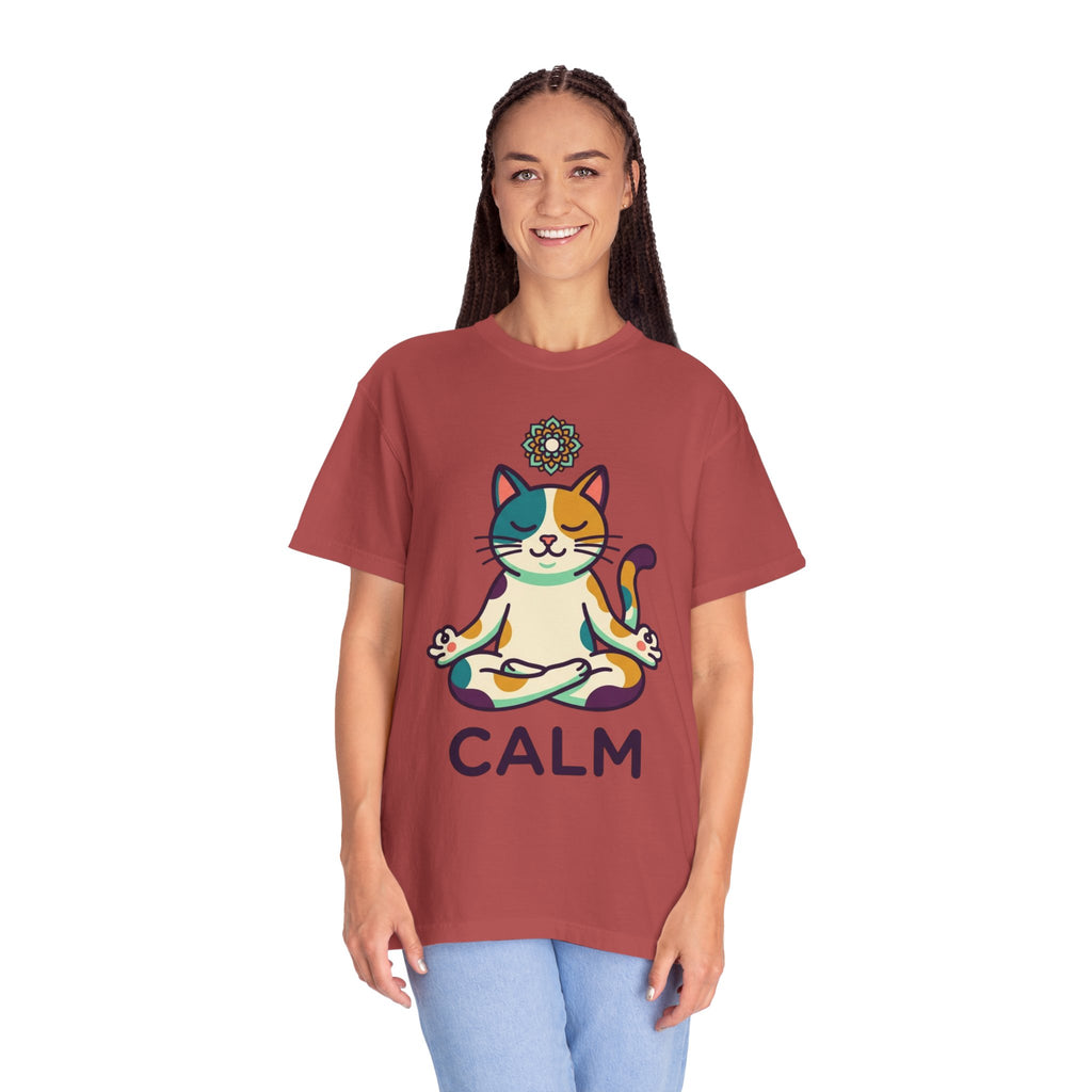"Cat CALM" Unisex Garment-Dyed Tee
