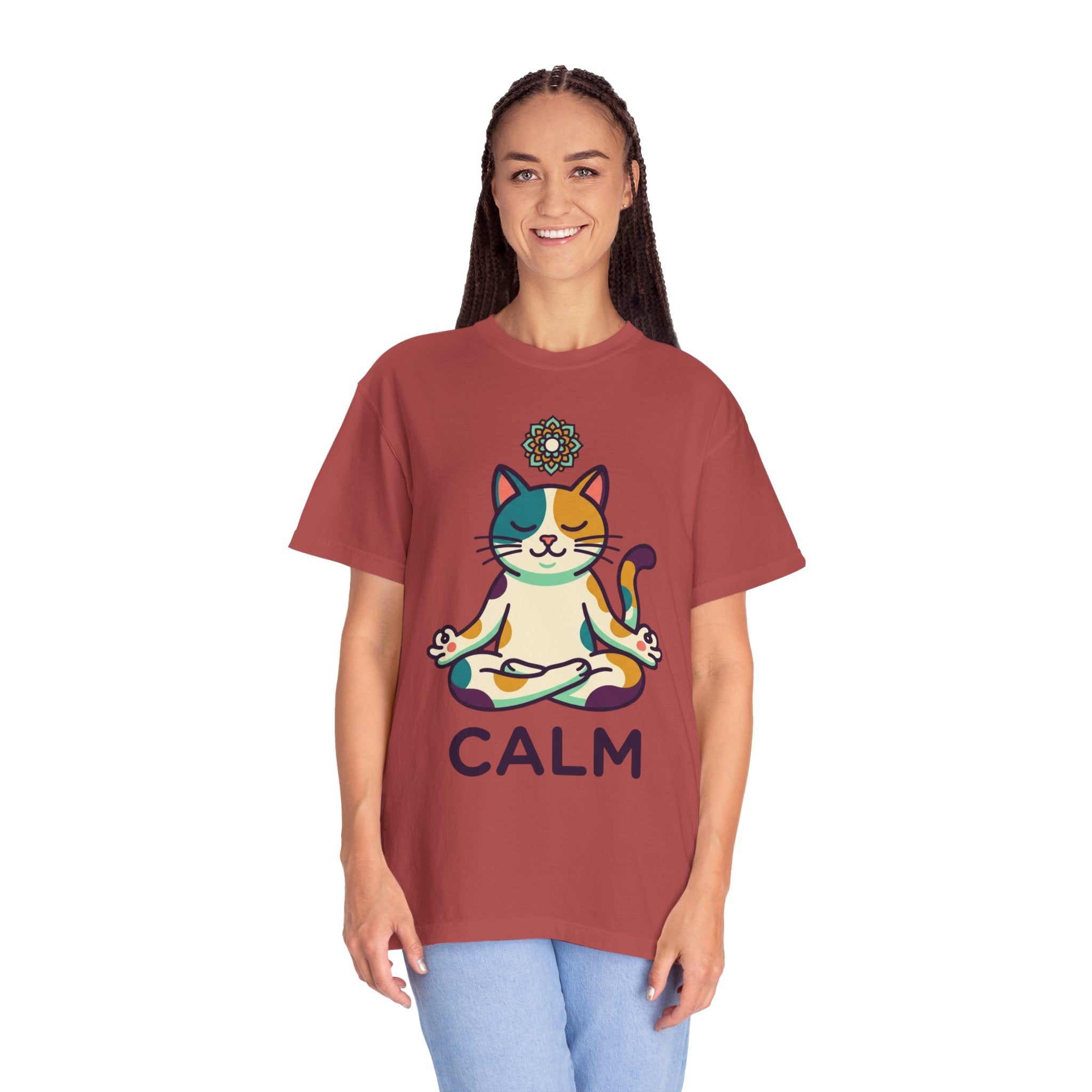 "Cat CALM" Unisex Garment-Dyed Tee
