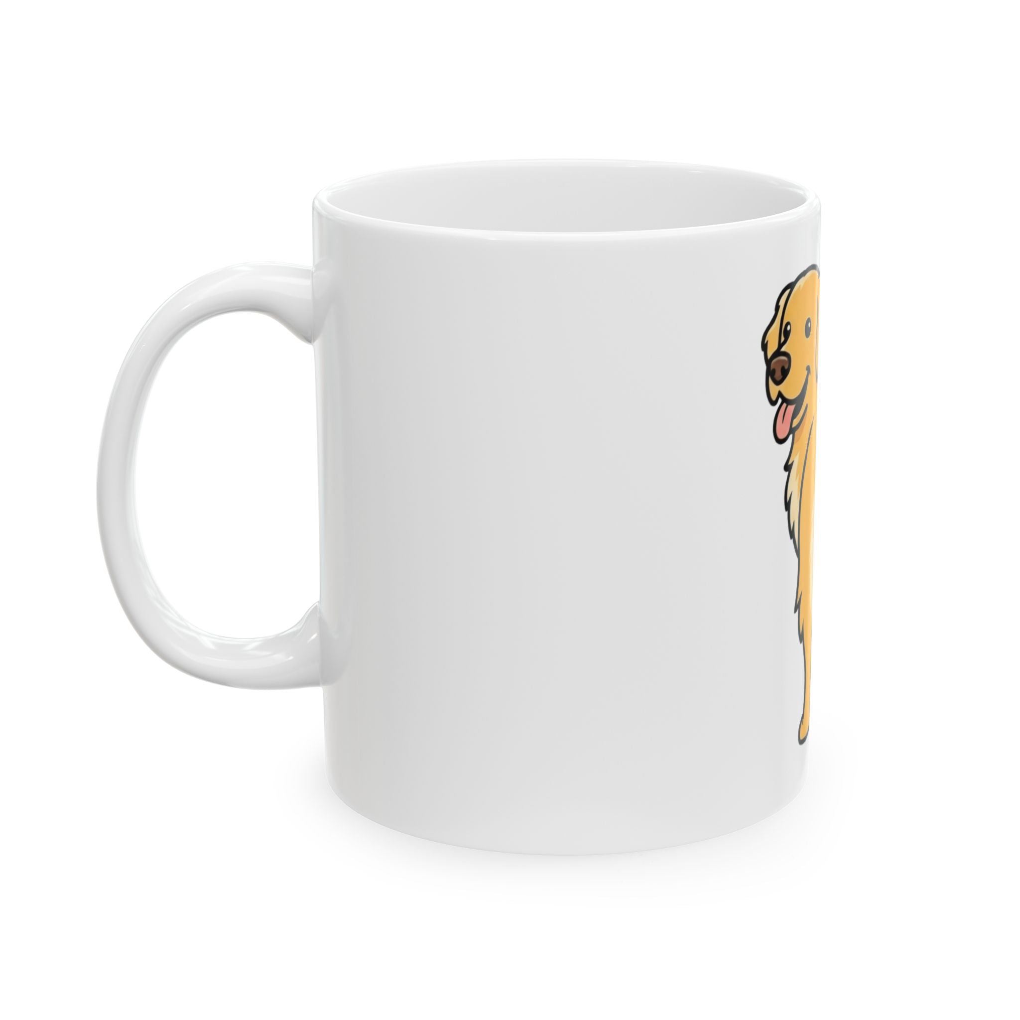 "Nice Tail" White Ceramic Mug — Graphic