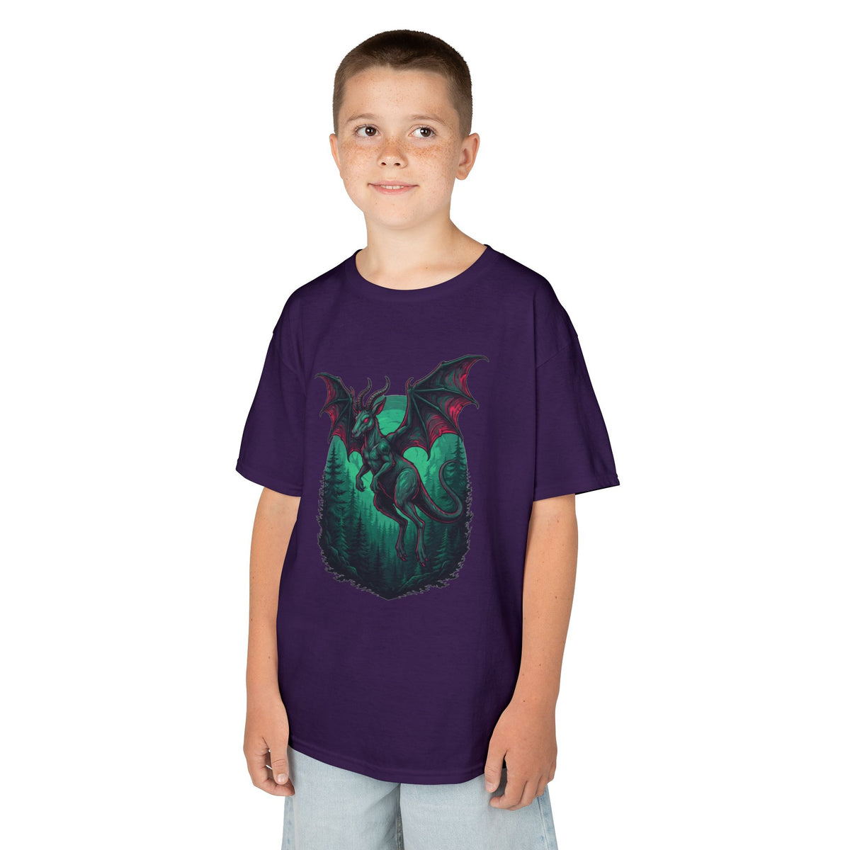 Color: Purple | The Jersey Devil (New Jersey, USA) Kids Tee
