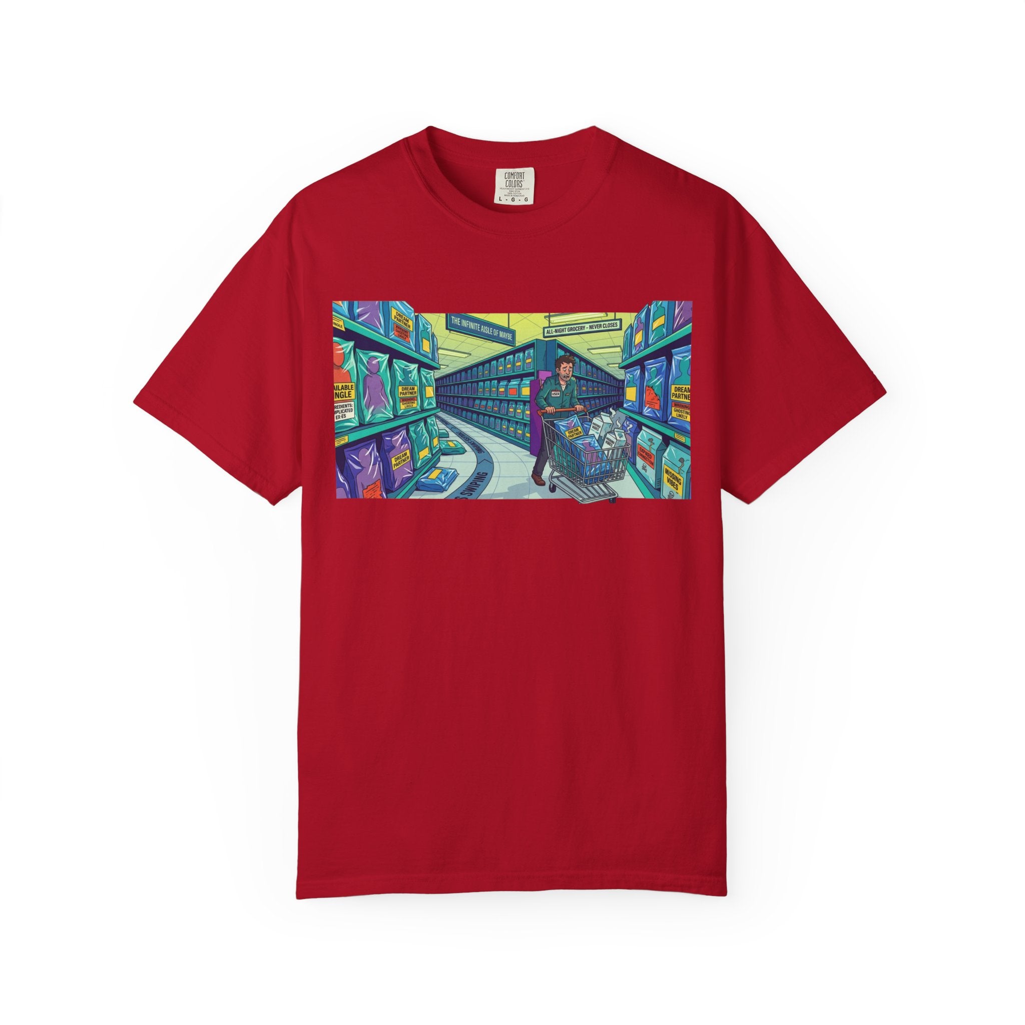 "Infinite Dating" Unisex Garment-Dyed Tee