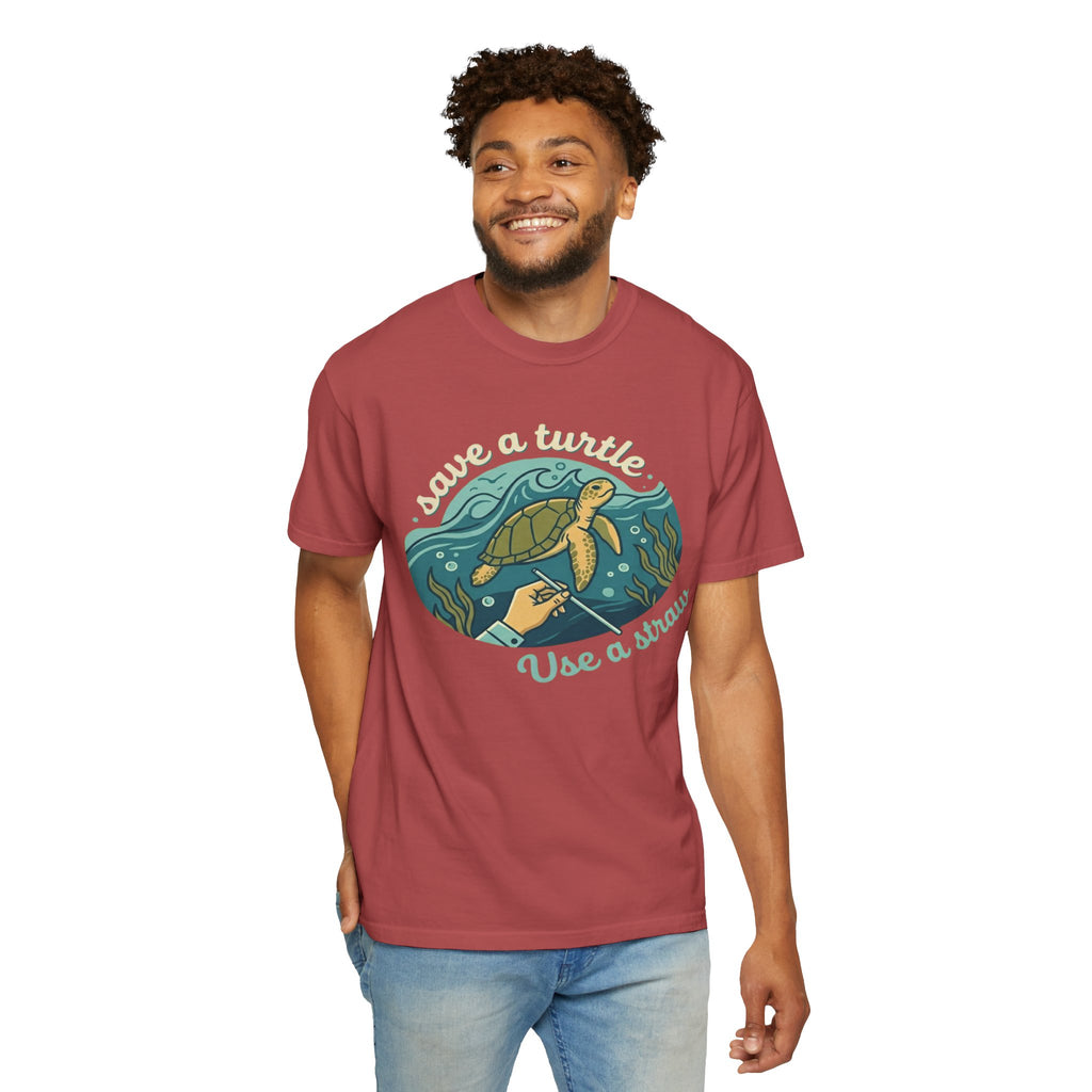"Save a Turtle" Unisex Garment-Dyed Tee