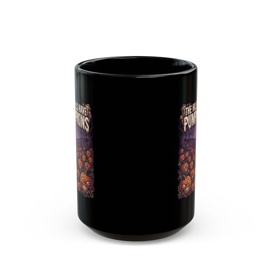 "The Hills Have Pumpkins" Black Ceramic Mug