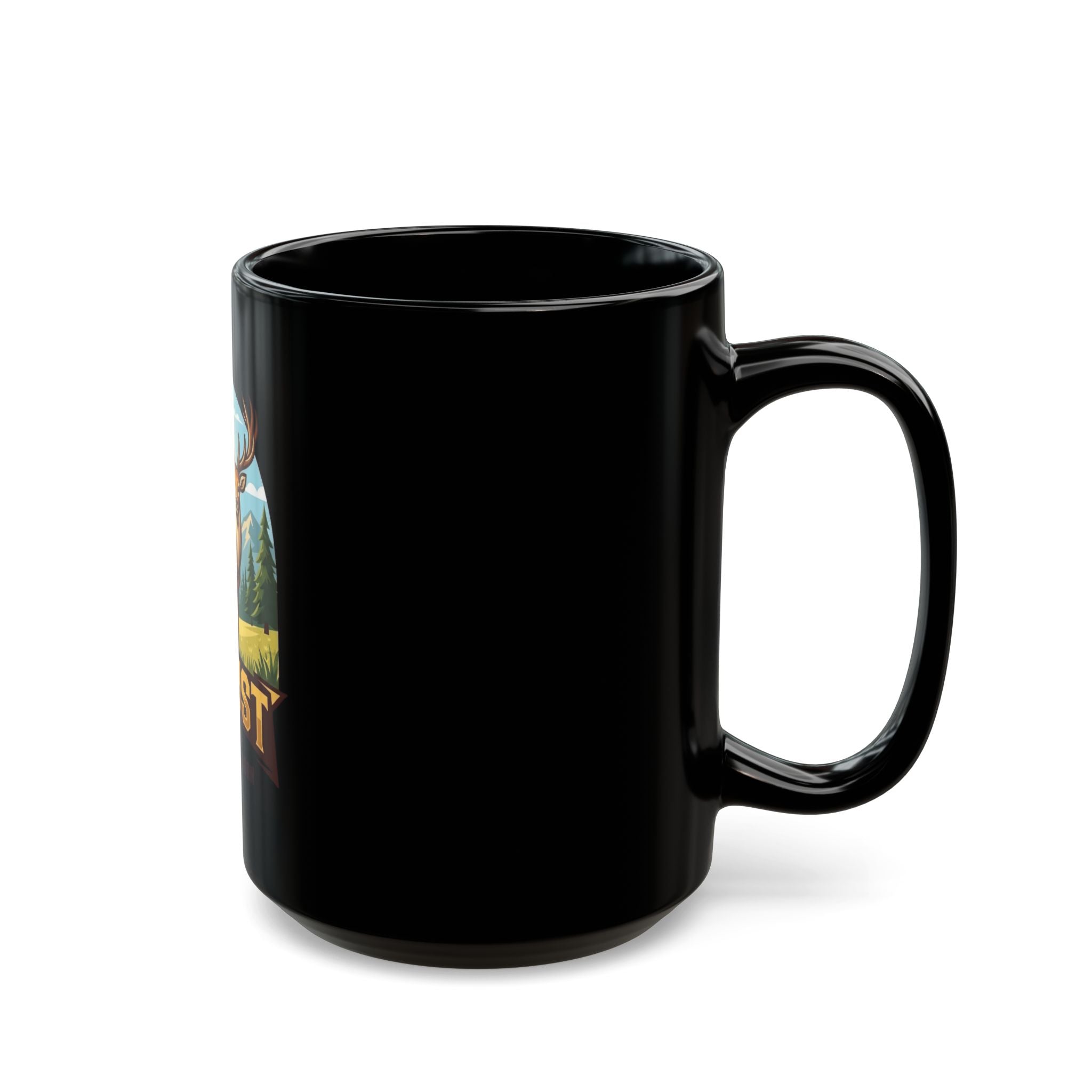 "August Legend" Black Ceramic Mug