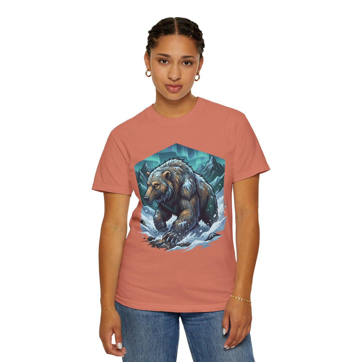 Color: Terracotta | Alioat (Siberian Folklore) Unisex Garment-Dyed Tee