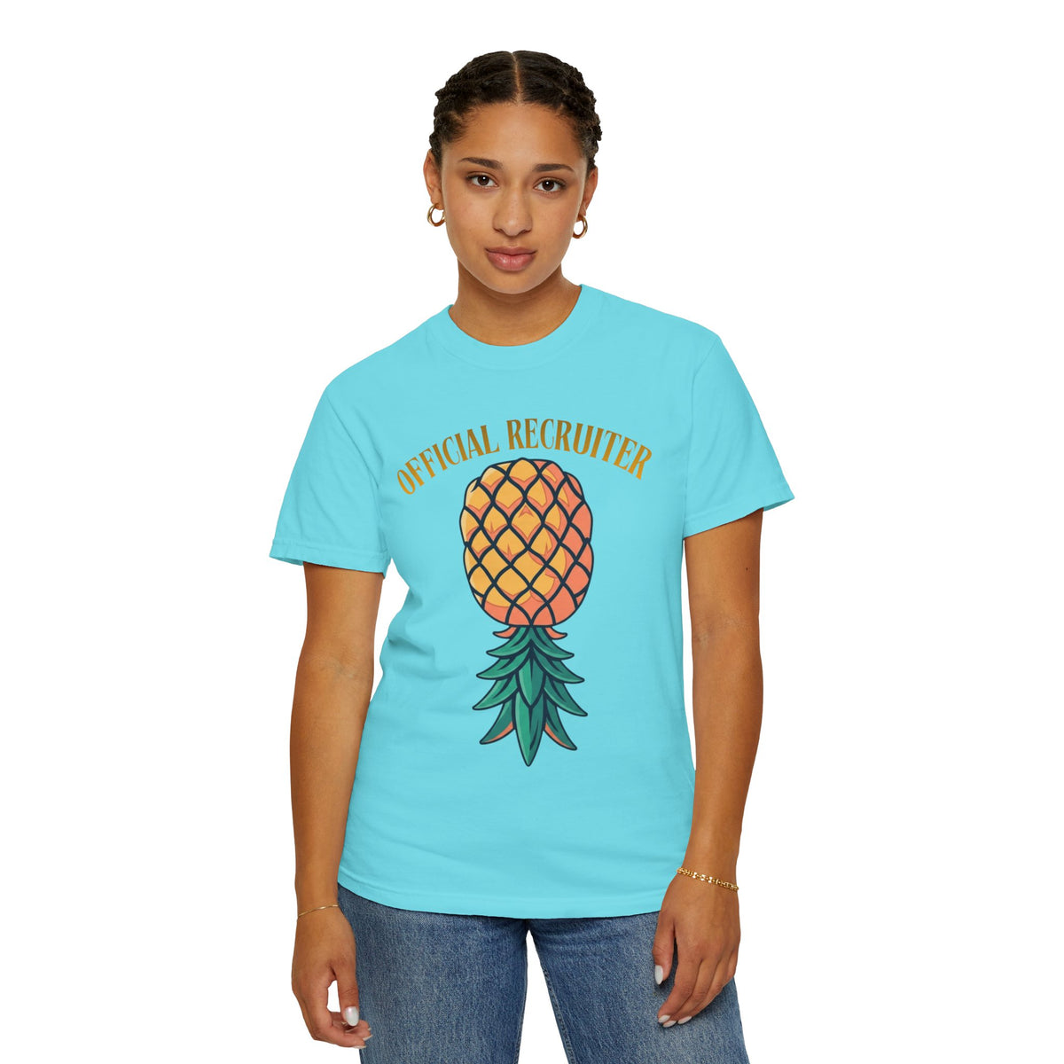 Color: Lagoon Blue | Official Recruiter Unisex Garment-Dyed Tee
