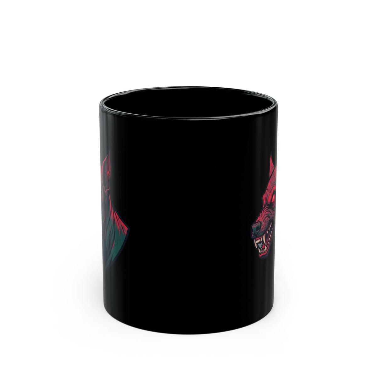 "Chupacabra (Puerto Rico-Latin America)" Black Ceramic Mug — Graphic