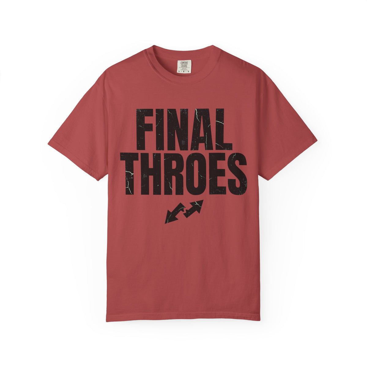 Color: Crimson | Final Throes Unisex Garment-Dyed Tee