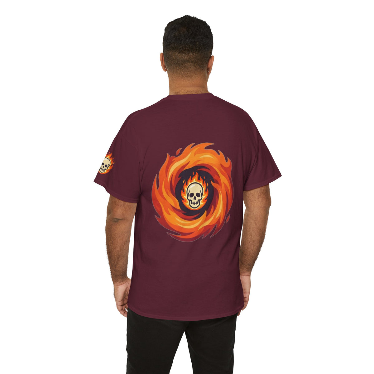 Color: Maroon | Hellfire Premium Graphic Tee