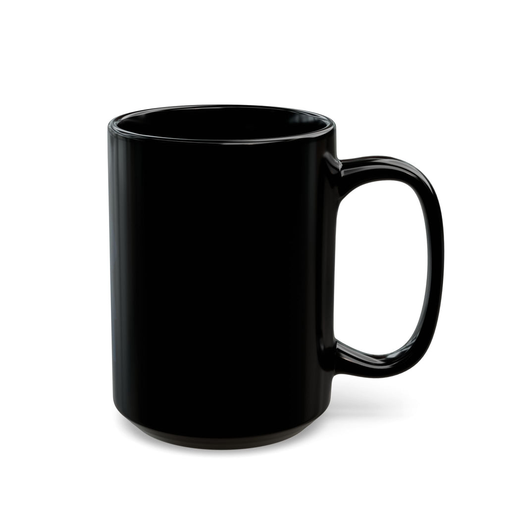 "Double Agent Draughts" Black Ceramic Mug — Graphic