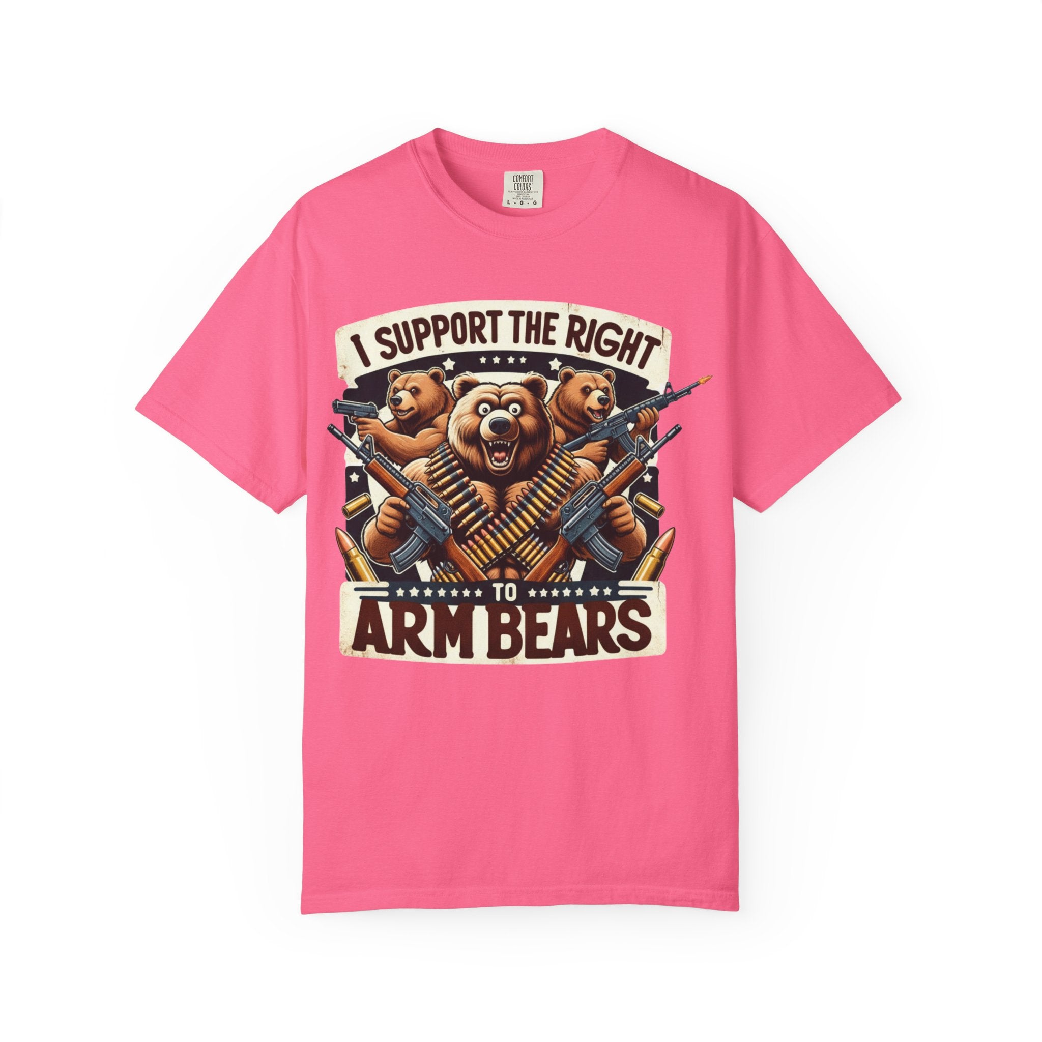 "The Right to Arm Bears (Tactical Trio)" Unisex Garment-Dyed T-shirt