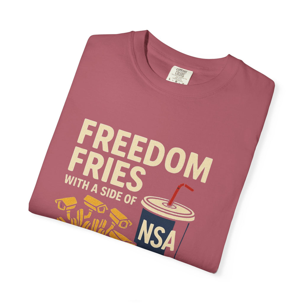 "Freedom Fries (With Extra Eyes)" Unisex Garment-Dyed T-shirt