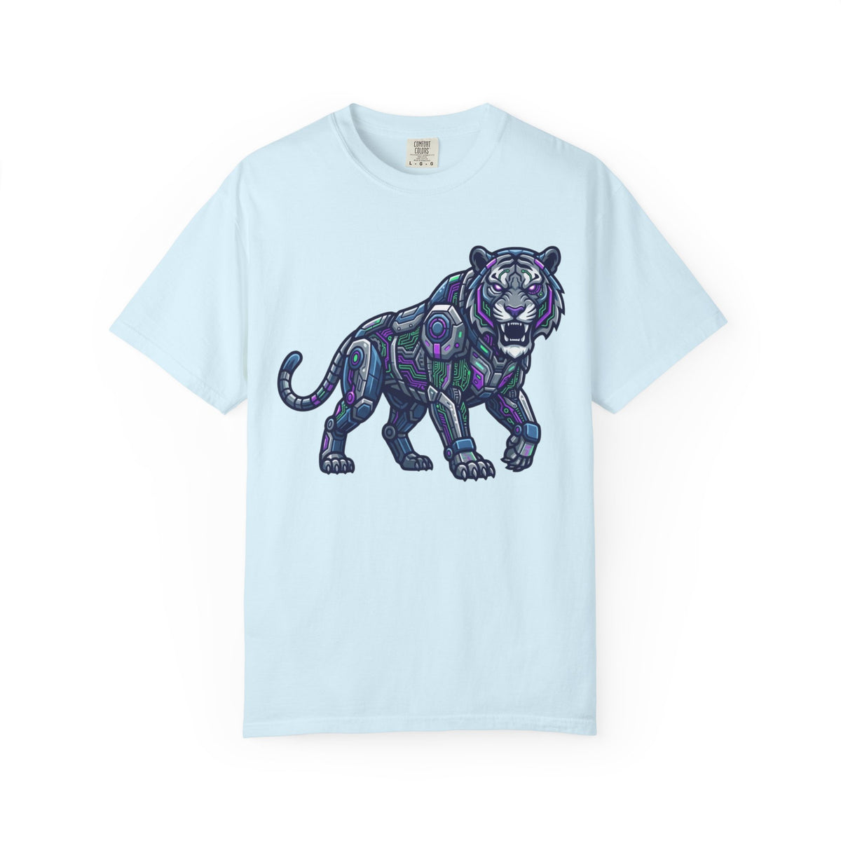 Color: Chambray | Cyber Tiger Unisex Garment-Dyed Tee