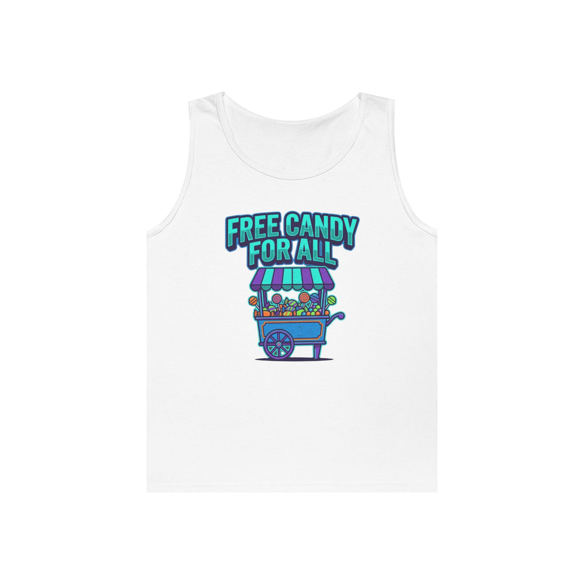 Color: White | Free Candy For All Tank Top